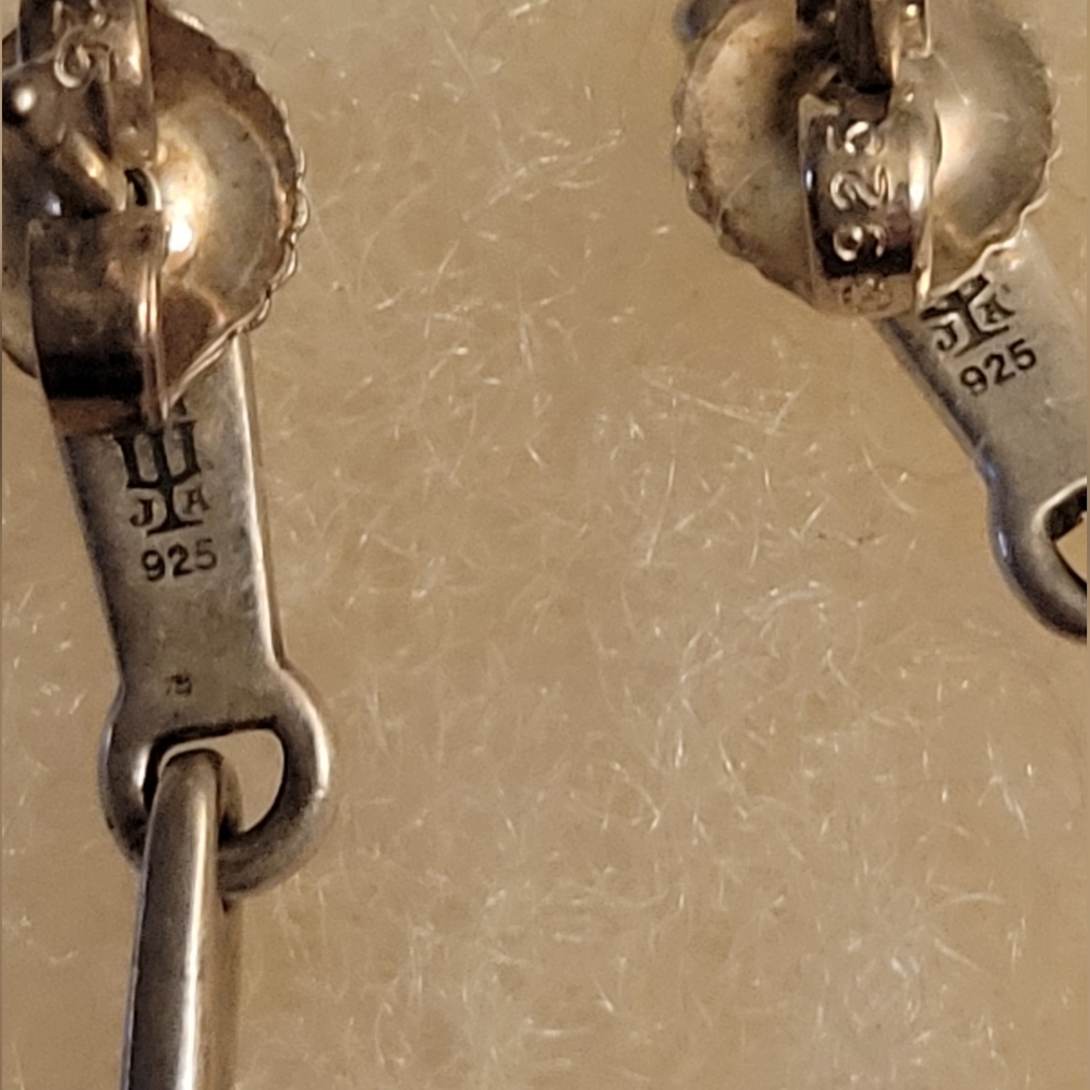 James Avery Silver Dangle Earrings - Picture 3 of 6